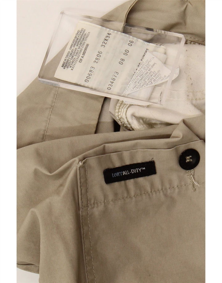 Levi's Straight Cargo-bukser til mænd W32 L31 Beige bomuld