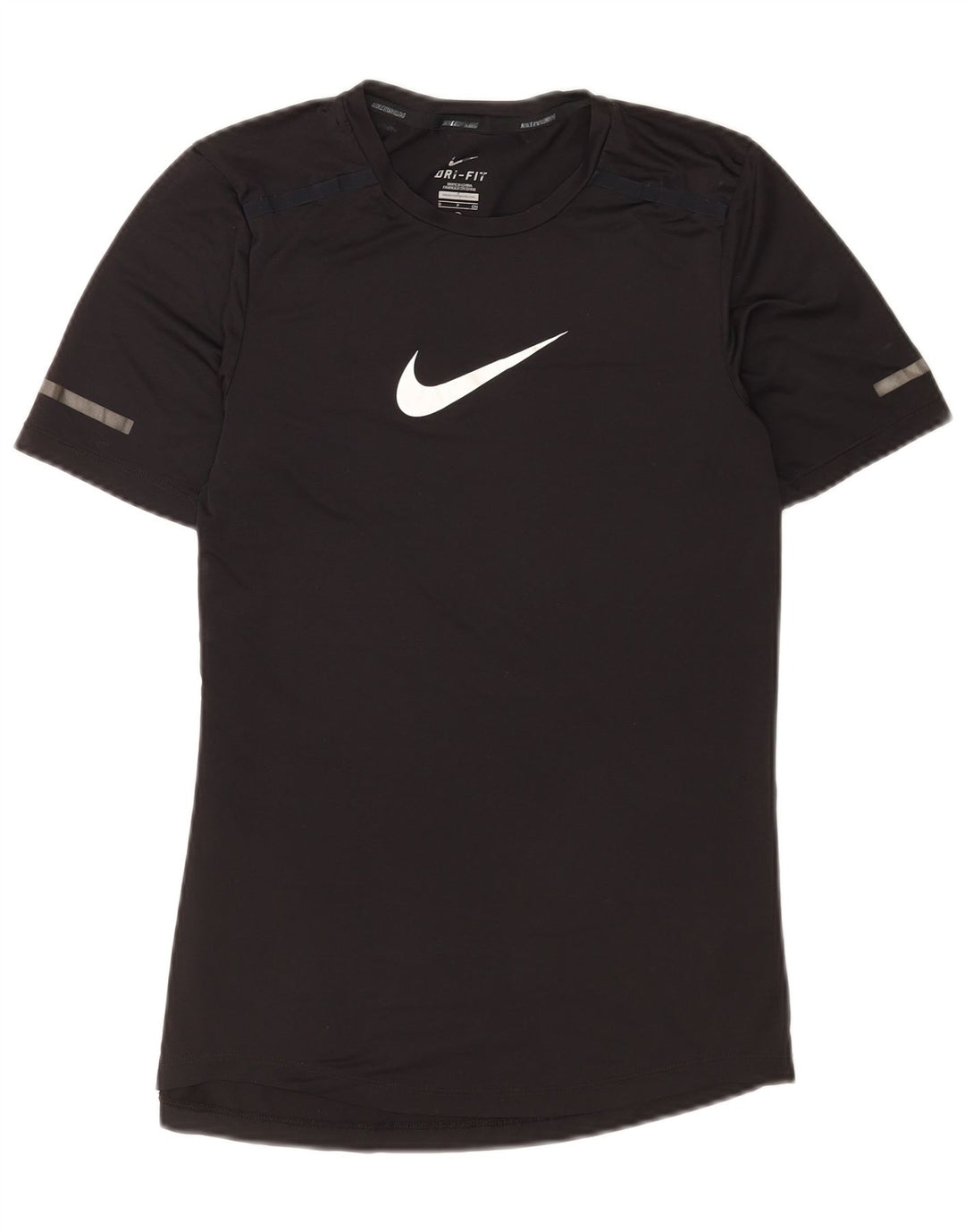 Nike Herre Dri Fit grafisk T-shirt top lille sort polyester