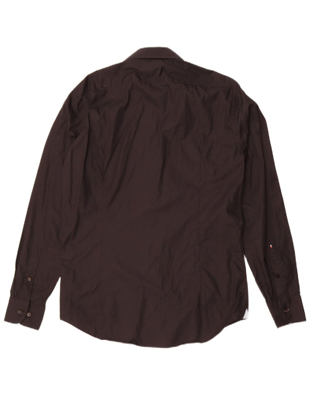 Tommy Hilfiger Herre skræddersyet figursyet skjorte størrelse 40 Medium Sort bomuld