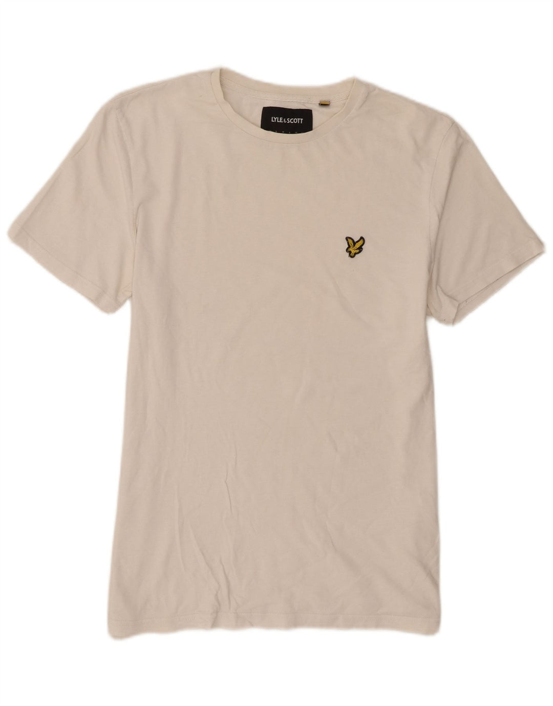 Lyle & Scott Herre kortærmet T-shirt Top Stor hvid bomuld