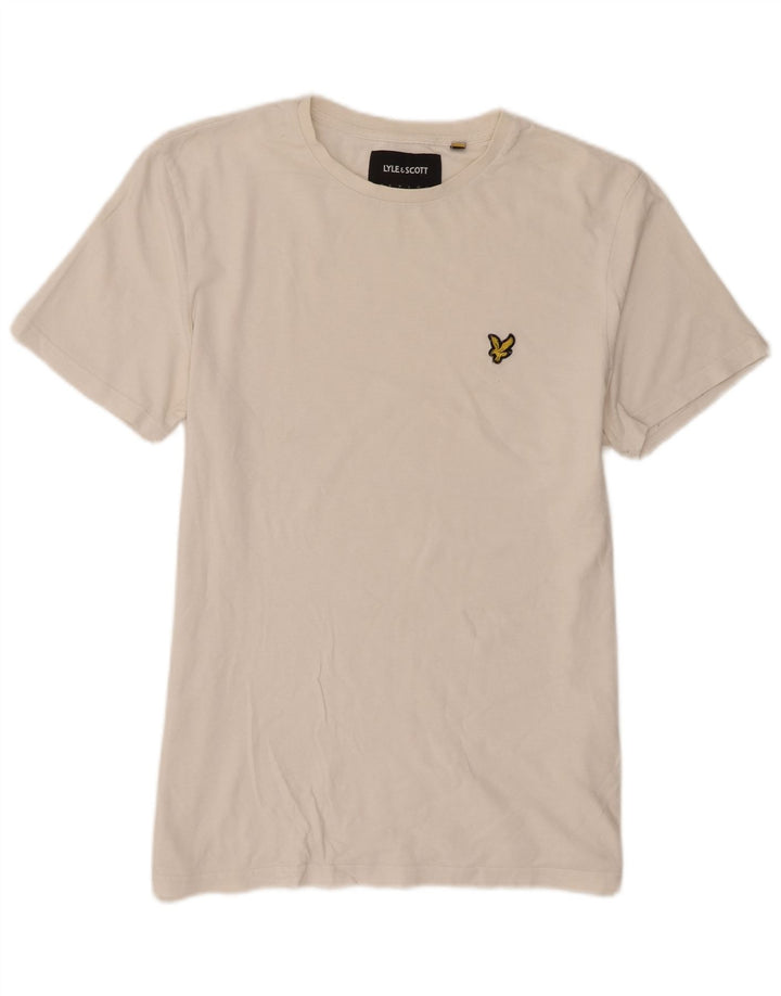 Lyle & Scott Herre kortærmet T-shirt Top Stor hvid bomuld