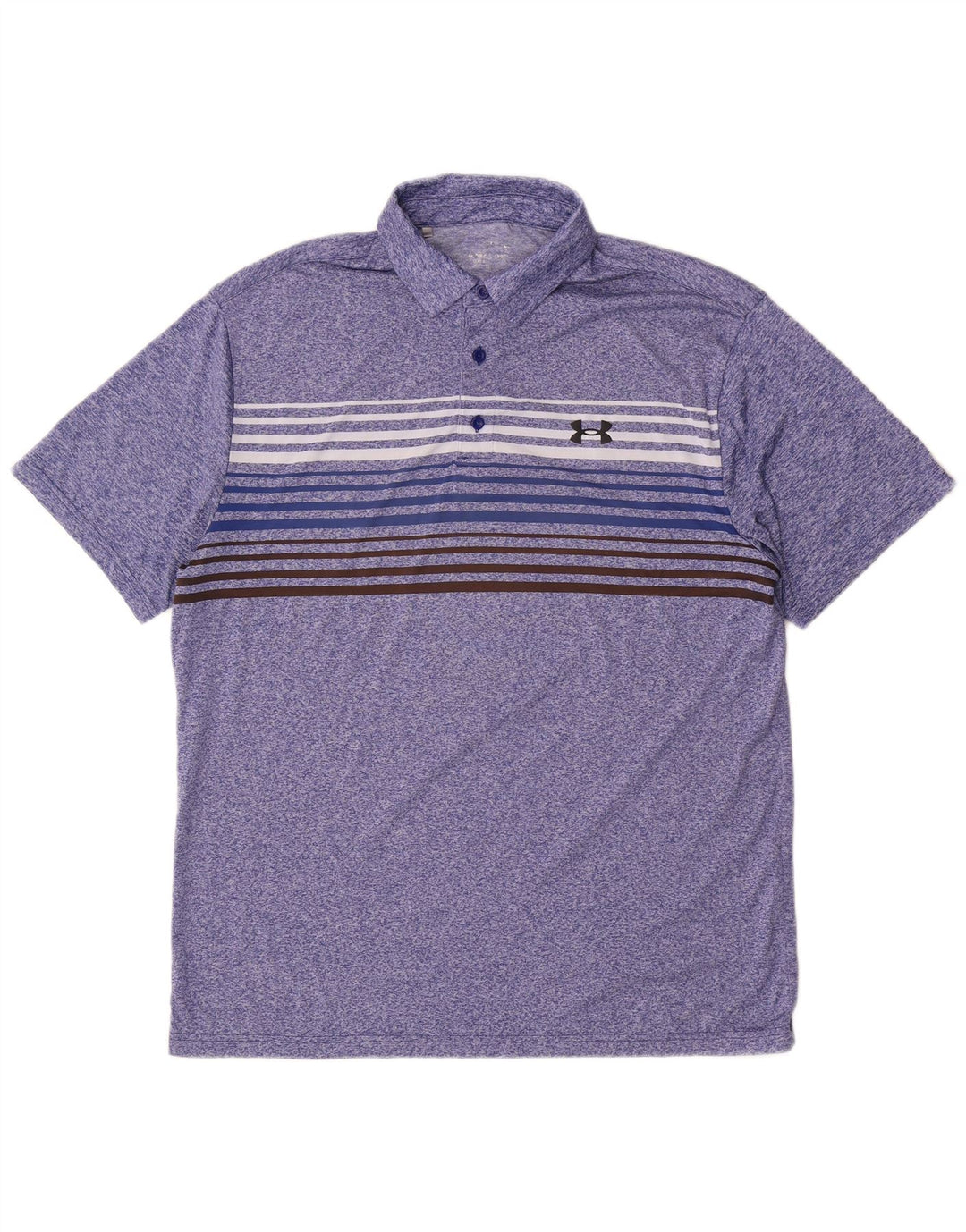 Under Armour Herre Polo Shirt Stor Blå Stribet
