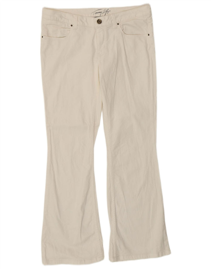 TOMMY HILFIGER Dame Bootcut Jeans W30 L30 Hvid Bomuld