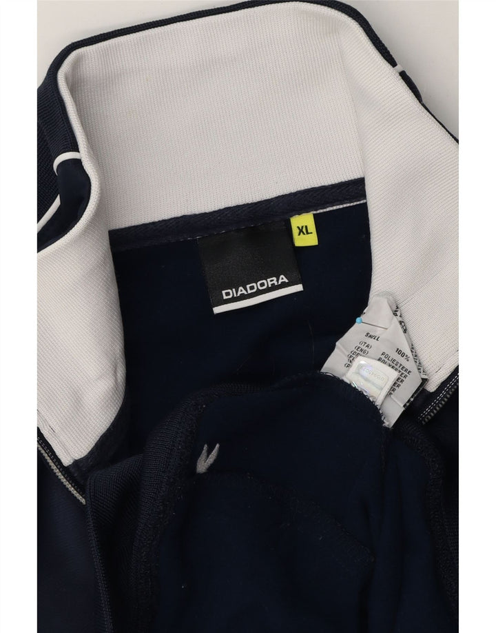 Diadora Træningsdragt til mænd Topjakke XL Marineblå Polyester