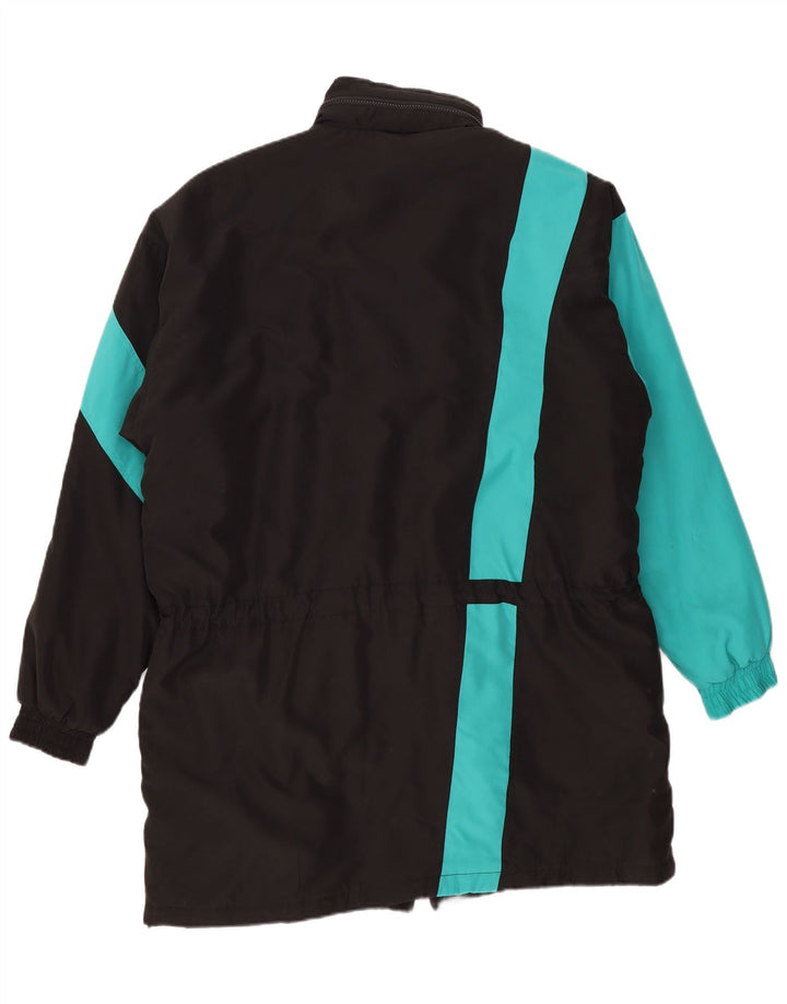 Puma Herre Graphic Windbreaker Coat UK 44 2XL Sort Colourblock Polyester