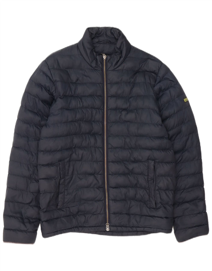 Barbour Herre polstret jakke UK 36 Small Navy Blue Polyester