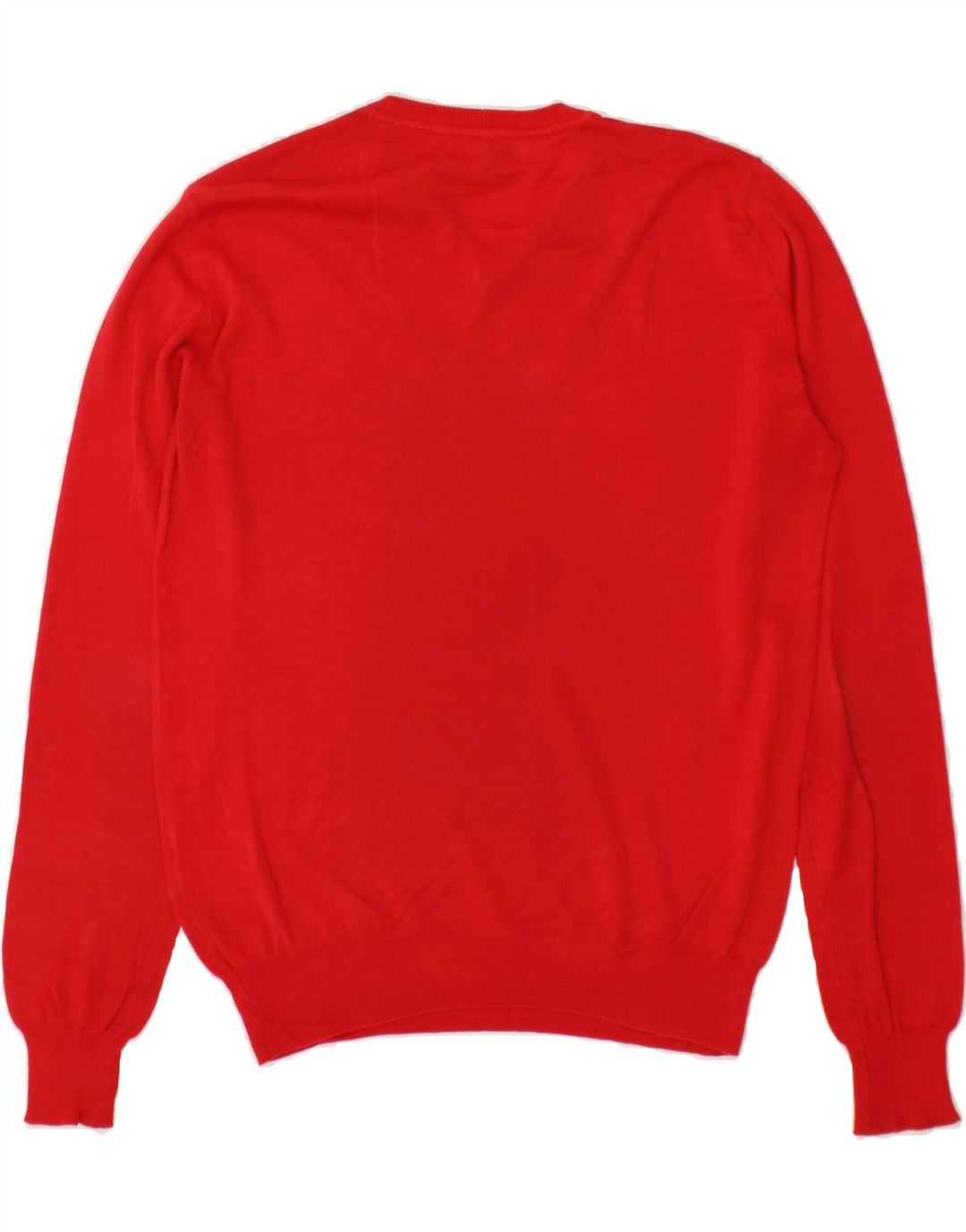 MURPHY & NYE Womens Sailmakers V-Neck Jumper Sweater UK 16 Large Red Vintage Murphy & Nye and Second-Hand Murphy & Nye from Messina Hembry 