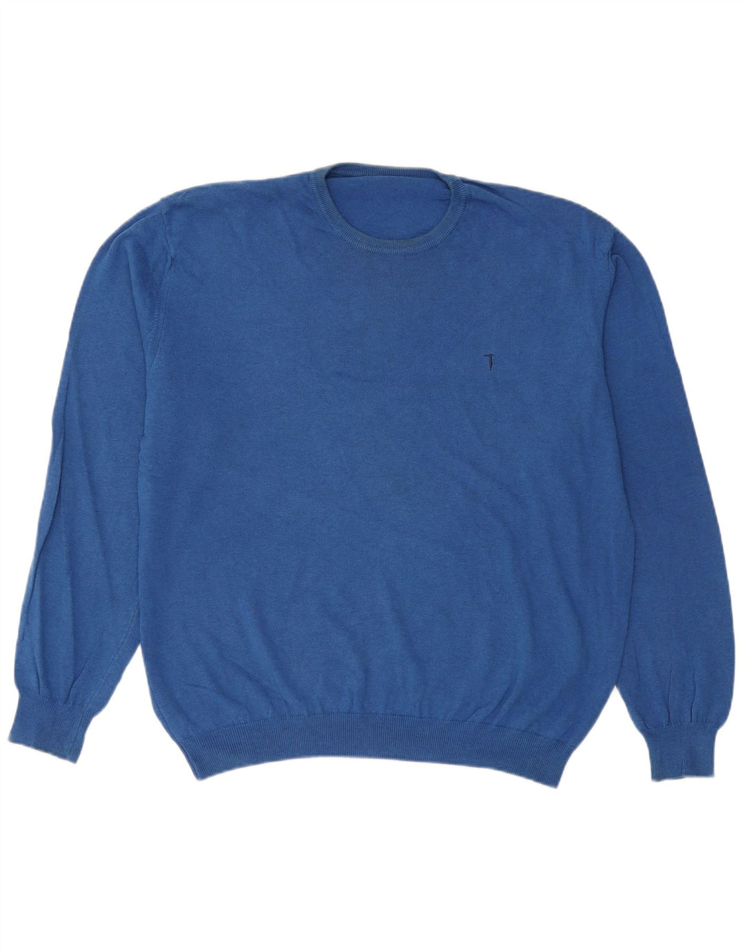 Trussardi Herre sweater med rund hals XL Blå