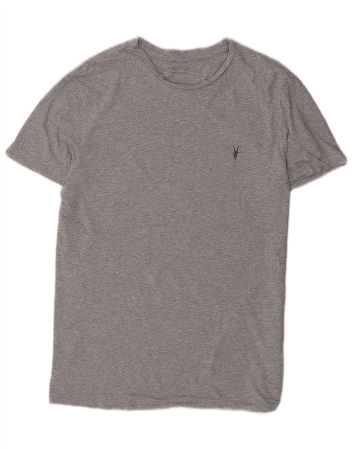 All Saints Herre T-Shirt Top Lille Grå Bomuld