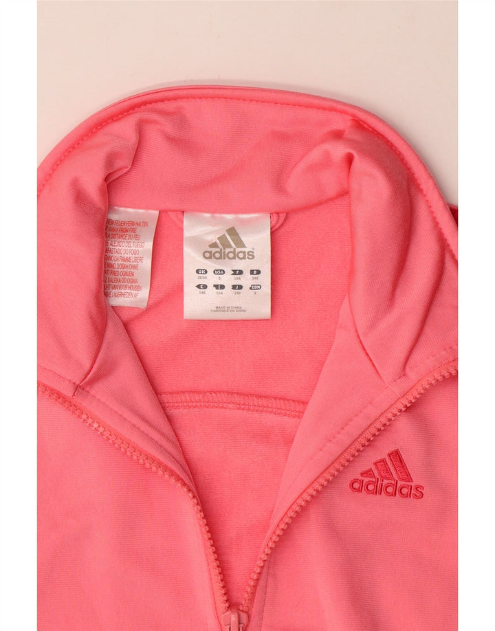 Adidas Pige Træningsdragt Topjakke 9-10 År Pink Polyester