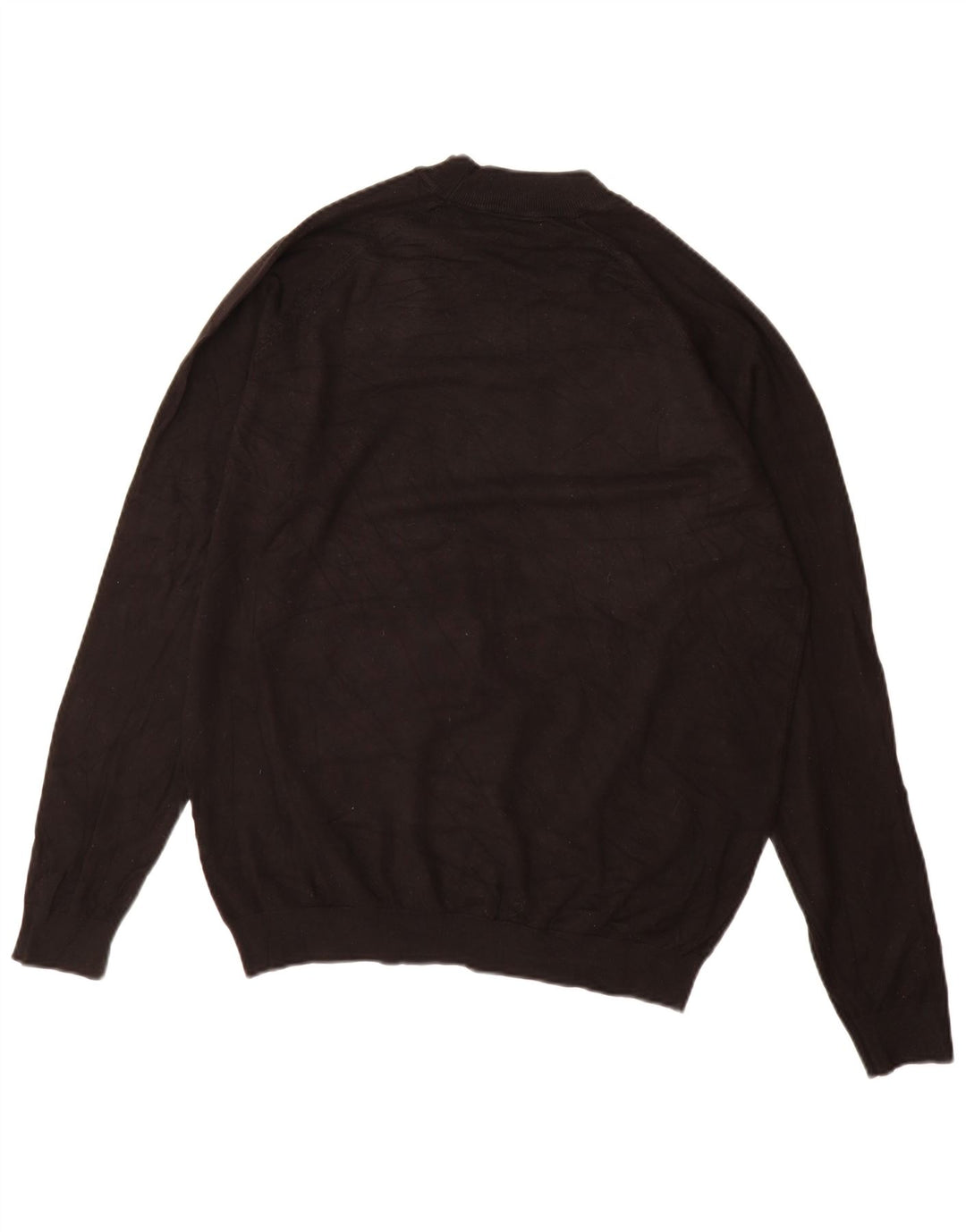 Zara Herre Turtle Neck Jumper Sweater Stor Sort Viscose