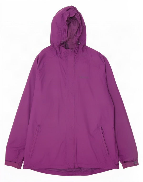 Mountain Warehouse Dame Regnjakke med hætte UK 22 3XL Lilla Nylon
