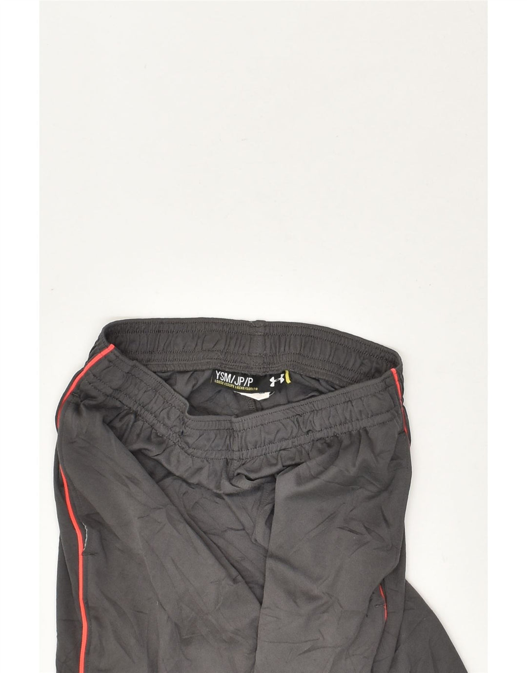UNDER ARMOUR Girls Graphic Sport Shorts 7-8 Years Small Grey Polyester | Vintage Under Armour | Thrift | Second-Hand Under Armour | Used Clothing | Messina Hembry 