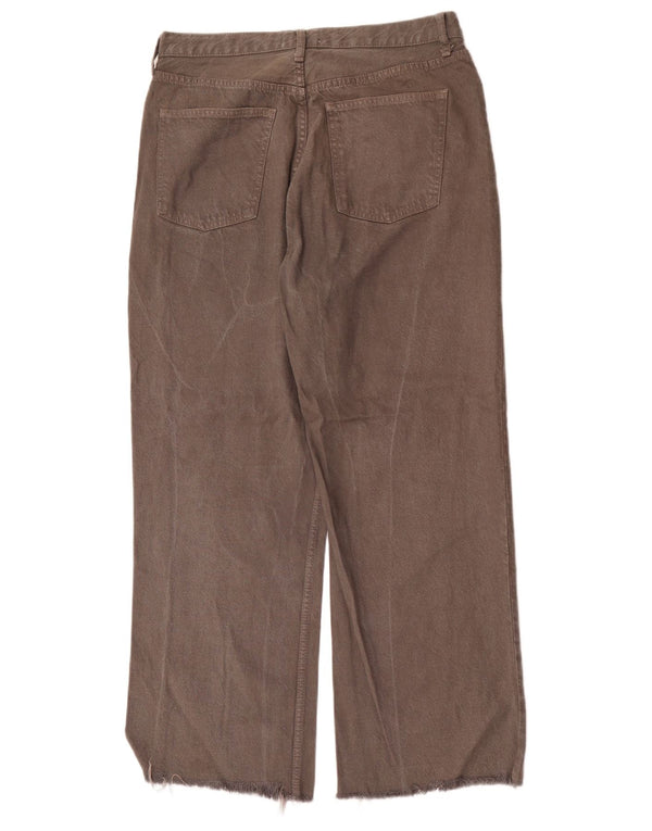 Zara Dame Jeans med høj talje EU 42 Large W32 L29 Grå