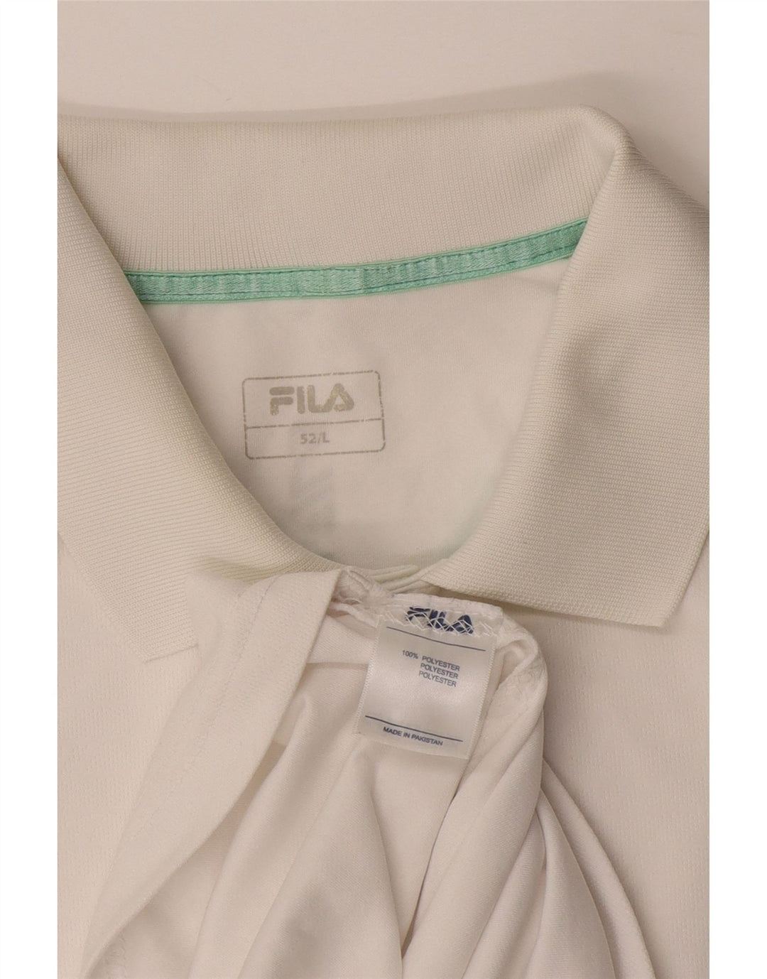 FILA Poloskjorte til mænd IT 52 Stor Hvid Polyester