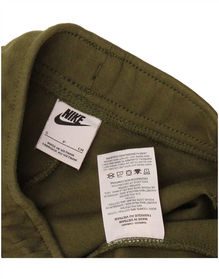 NIKE Mens Tracksuit Trousers Joggers Small  Khaki Cotton