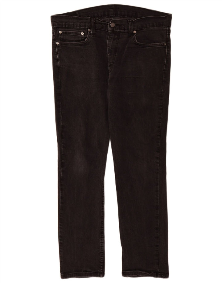 Levi's Herre 511 Slim Jeans W36 L30 Sort Bomuld