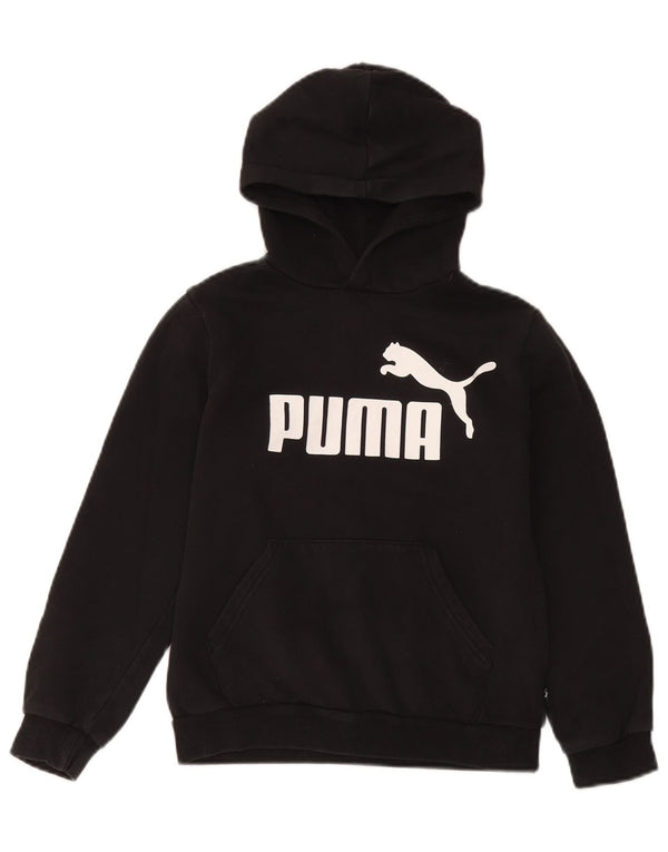Puma drenge grafisk hættetrøje 11-12 år sort bomuld