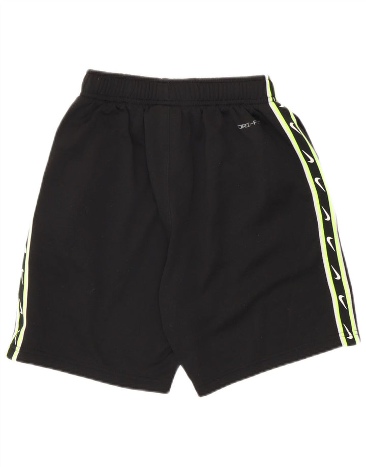 Nike drenge Dri Fit grafiske sportsshorts 10-11 år medium sort polyester
