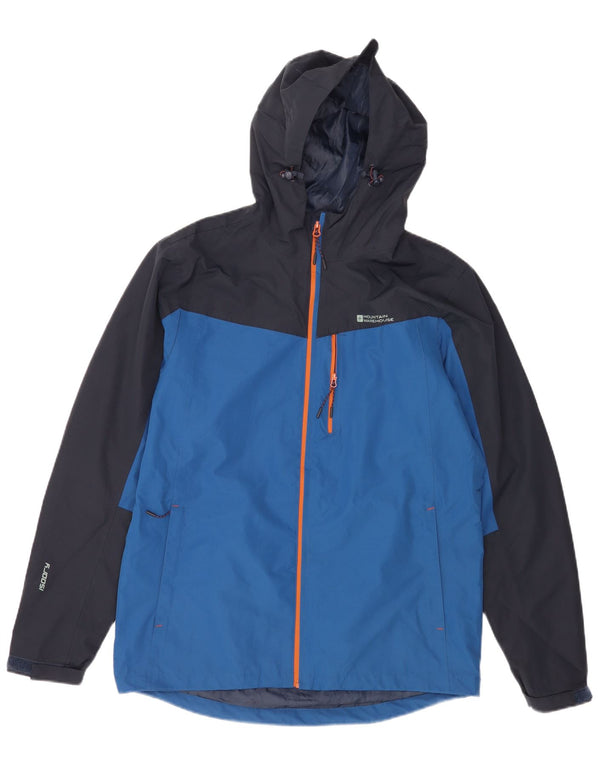 Mountain Warehouse Mens Isoory Rain Jacket UK 38 Medium Blue Colourblock