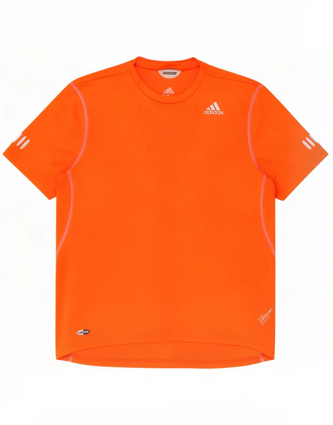 Adidas Herre Climacool T-Shirt Top Medium Orange Polyester