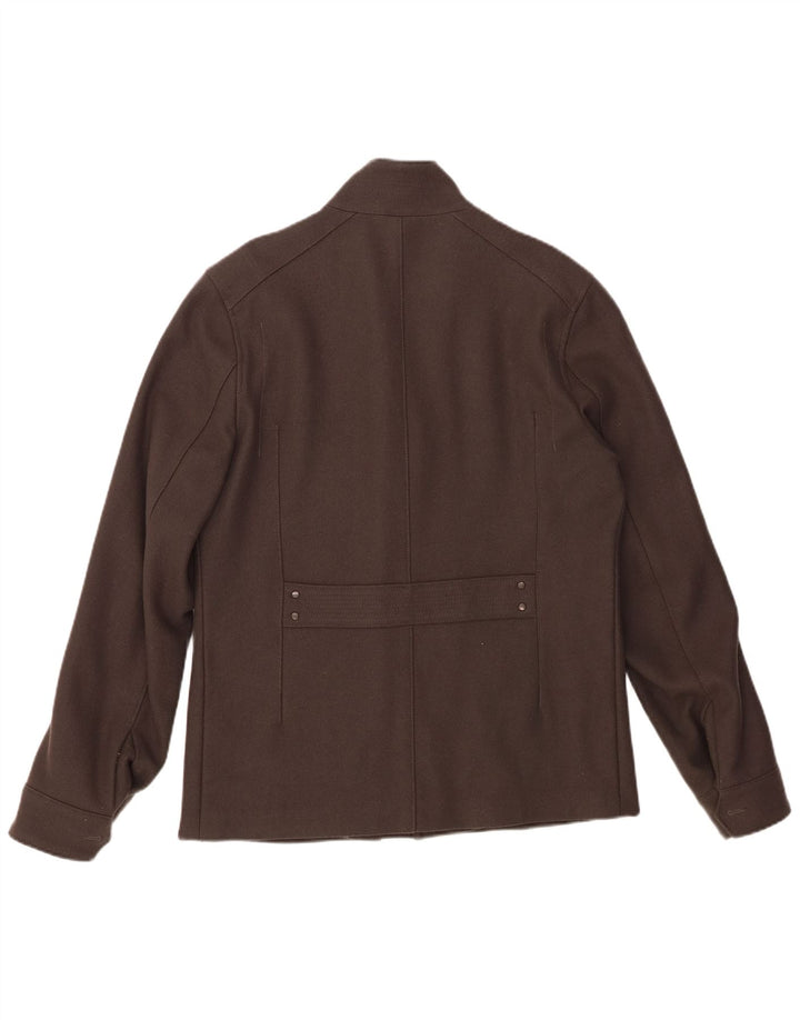 REISS Windbreaker Jacket til mænd UK 40 Large Grey Virgin Wool