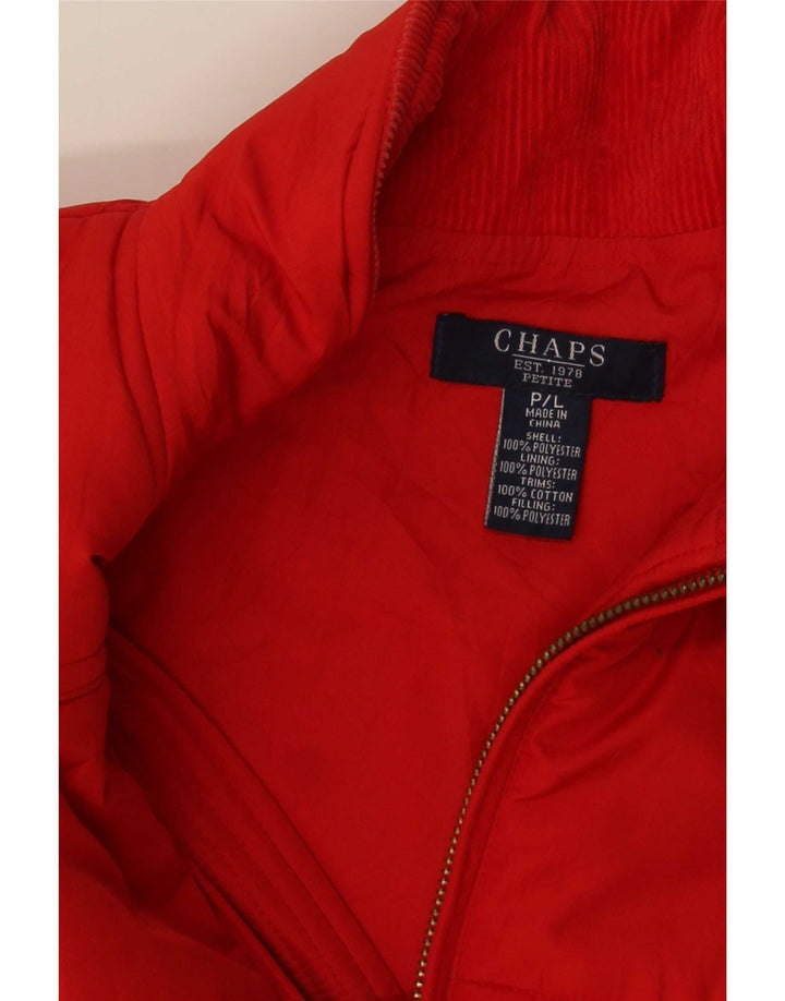Chaps Dame Polstret Gilet UK 16 Large Rød Polyester