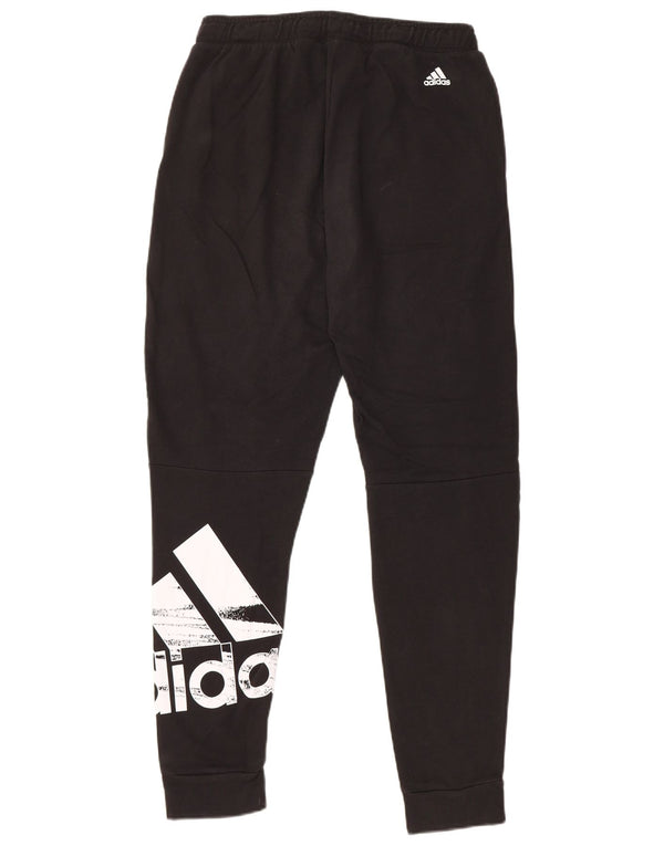 Adidas drenge grafisk træningsdragt bukser jogger 13-14 år sort bomuld