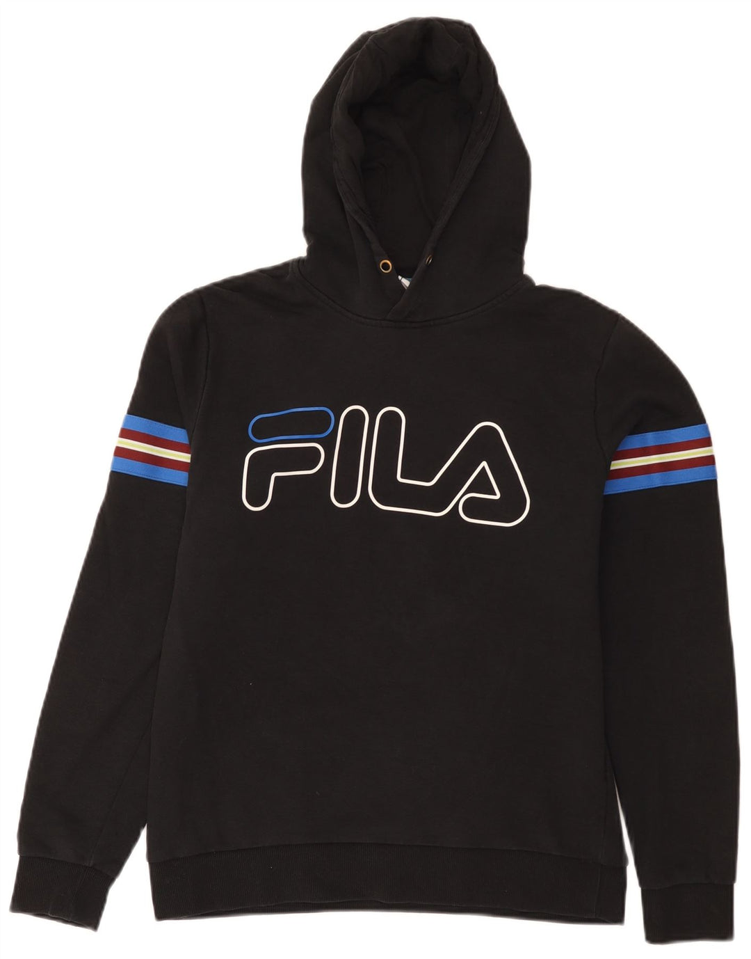 Fila Grafisk hættetrøje til mænd mellem sort bomuld