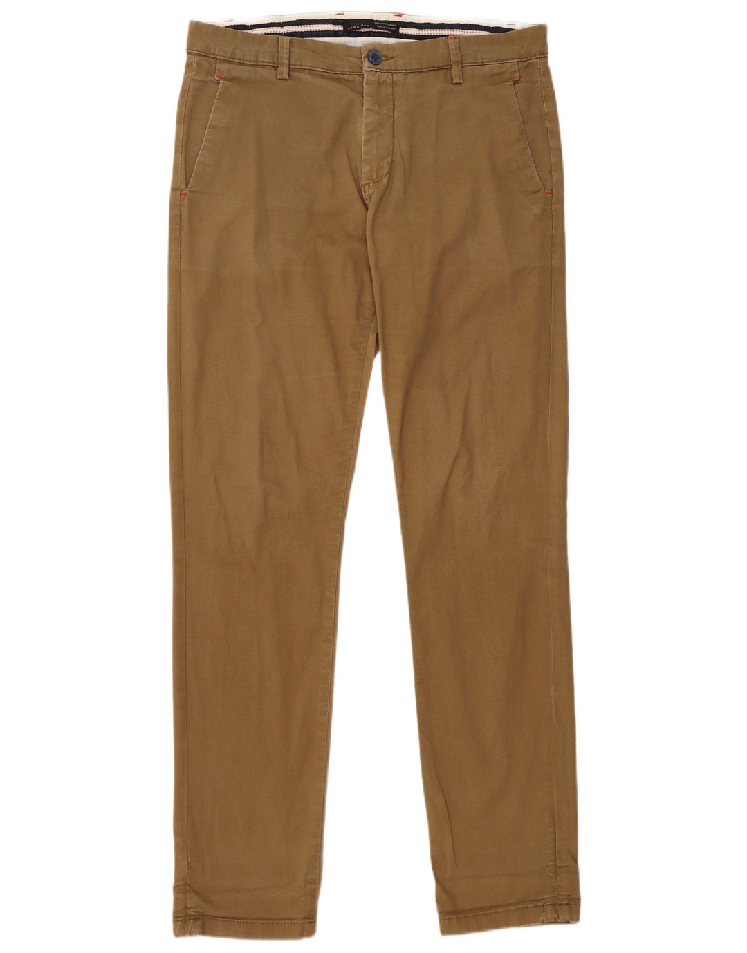 Zara Herre Slim Chino Bukser EU 40 Medium W31 L33 Brun