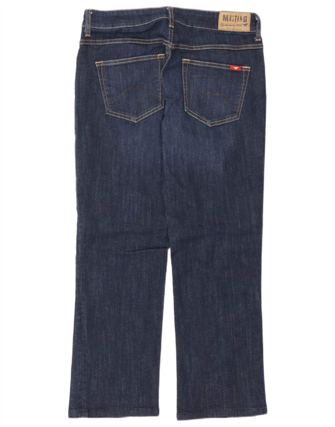 Mustang lige jeans til kvinder W30 L27 marineblå bomuld