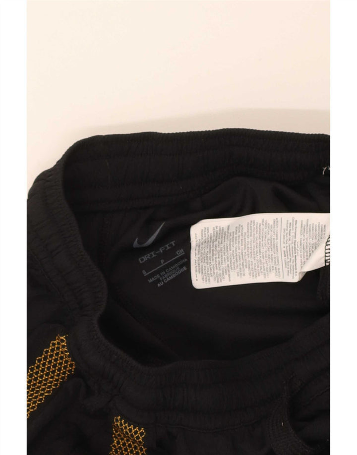 Nike Herre Dri Fit sportsshorts Små sorte geometriske polyester