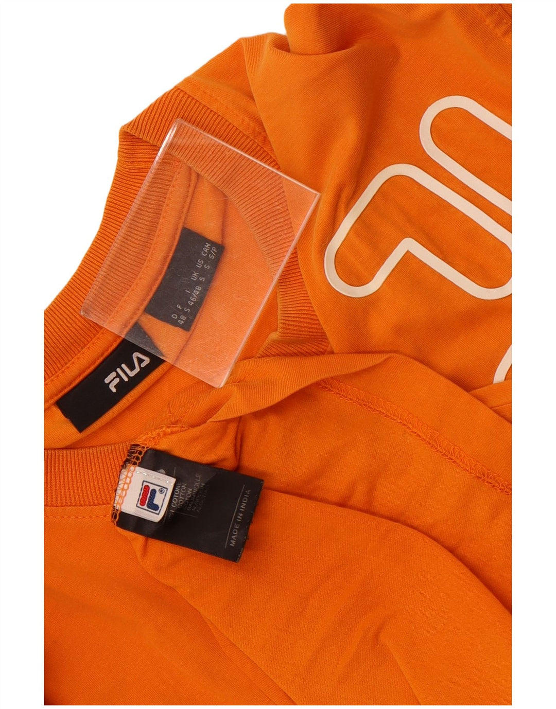 Fila Herre Grafisk T-Shirt Top Lille Orange Bomuld