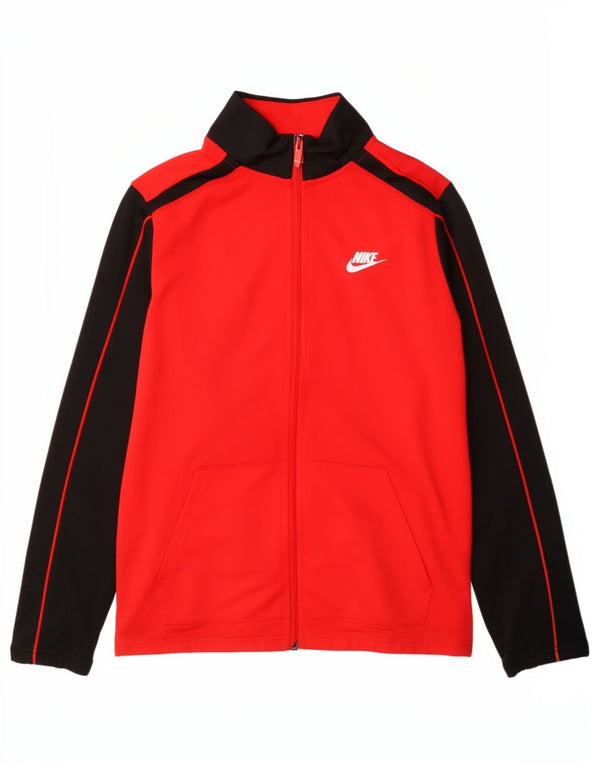 Nike Boys træningsdragt topjakke 13-14 år XL Rød Colourblock Sports