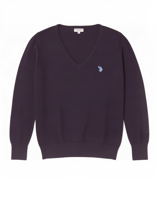 U.S. Polo Assn. Herre V-hals sweater XL marineblå bomuld