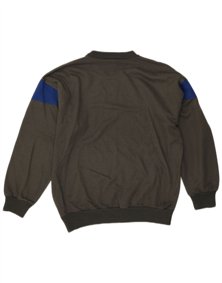 Rodeo Herre Sweatshirt Jumper IT 50 Medium Khaki Colourblock Polyacryl