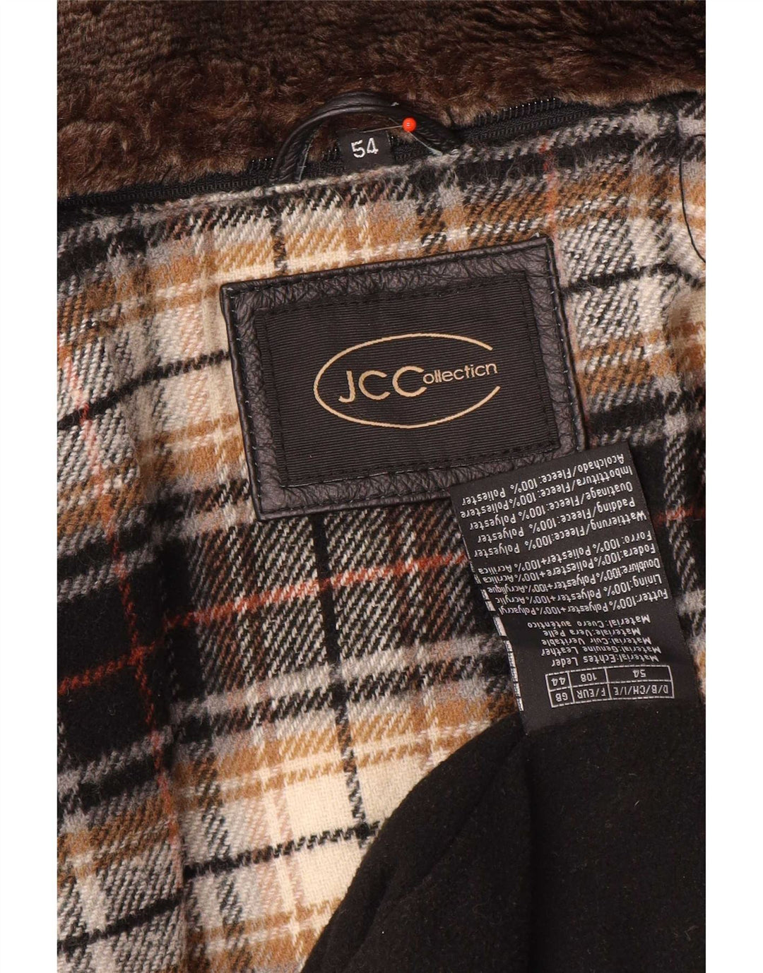 JCC Herre Læderjakke IT 54 2XL Sort