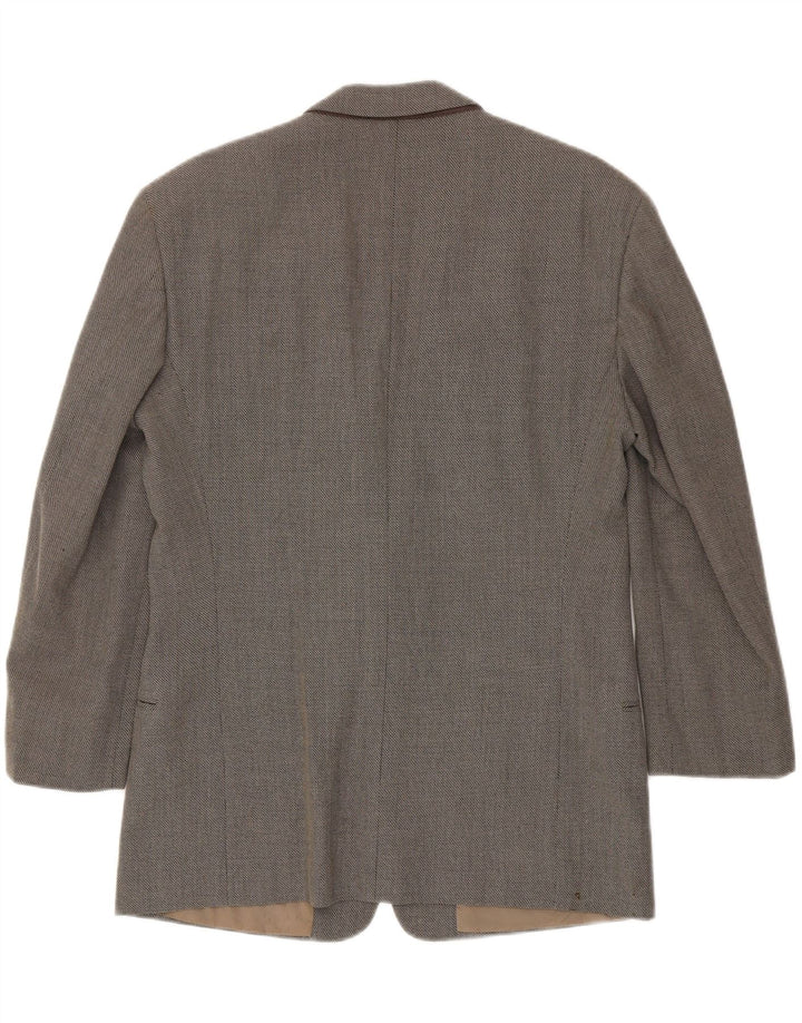 Giorgio Armani Herre 2-knaps blazerjakke IT 50 Medium Grey Virgin Wool
