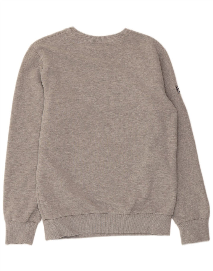 Superdry Graphic Sweatshirt Jumper UK 14 Medium Grey Bomuld