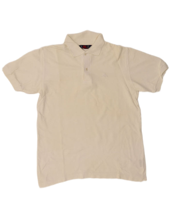 KAPPA Herre poloshirt Medium Off White Bomuld