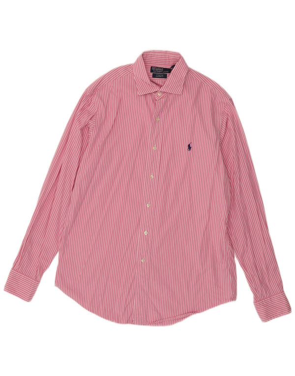 Polo Ralph Lauren Herre Stanton Custom Fit skjorte Medium Pink Nålestribe