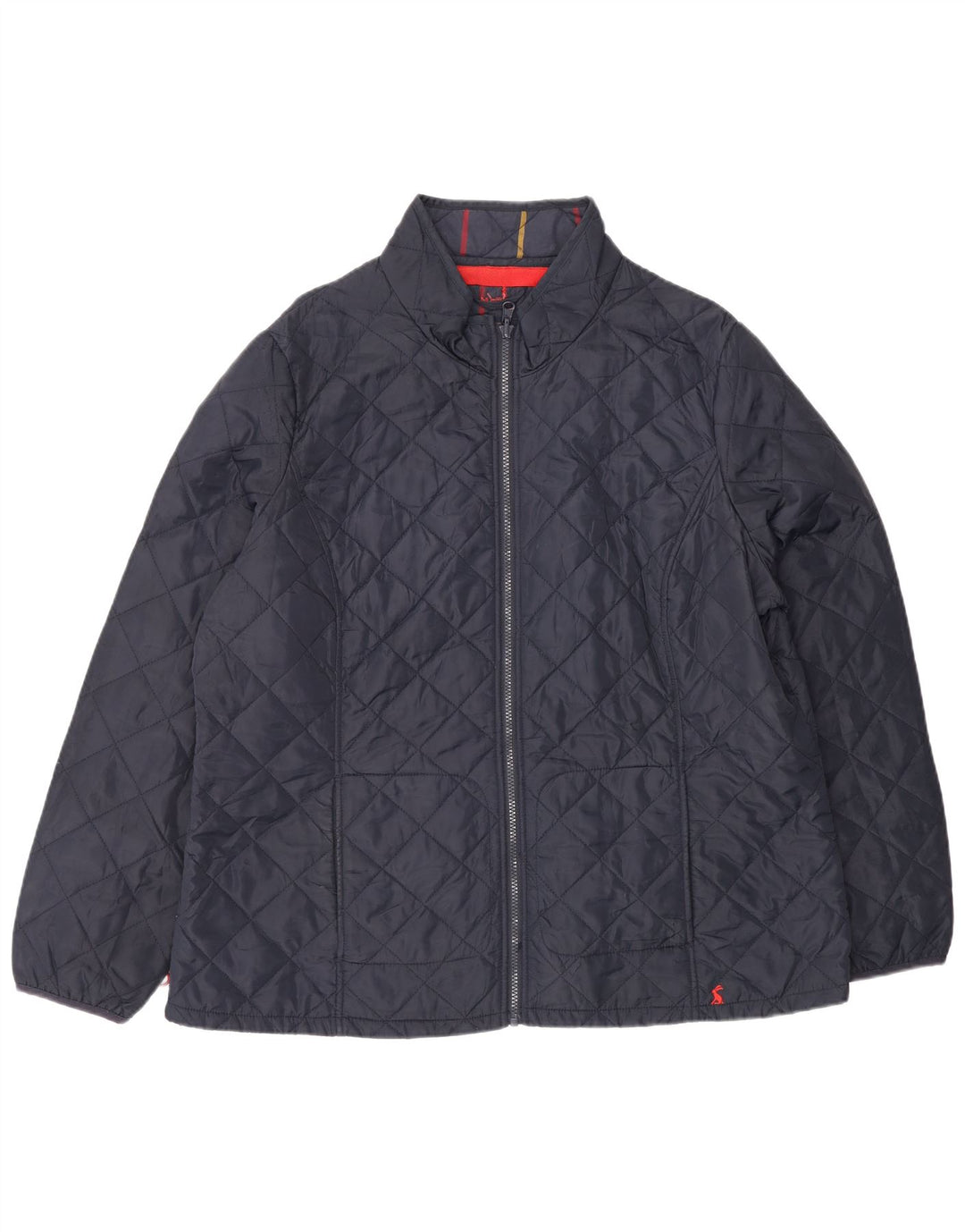 Joules Quiltet jakke til kvinder UK 18 XL Navy Blue Polyester