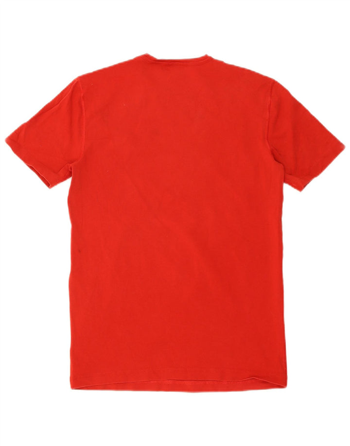 Bikkembergs Herre Grafisk T-Shirt Top Lille Rød Bomuld