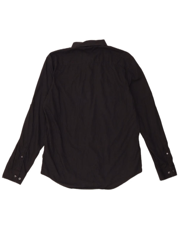Calvin Klein Herreskjorte Medium Sort Bomuld