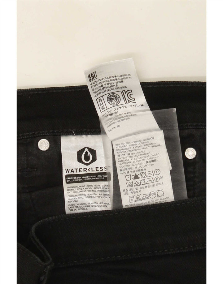 Levi's Slim Jeans til kvinder W36 L31 Sort bomuld
