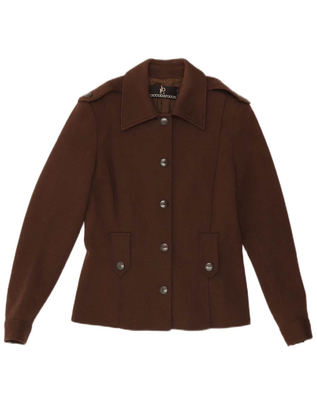 Roccobarocco Dame 5-knaps 2-delt nederdel sæt UK 10 Small W23 Brown Army