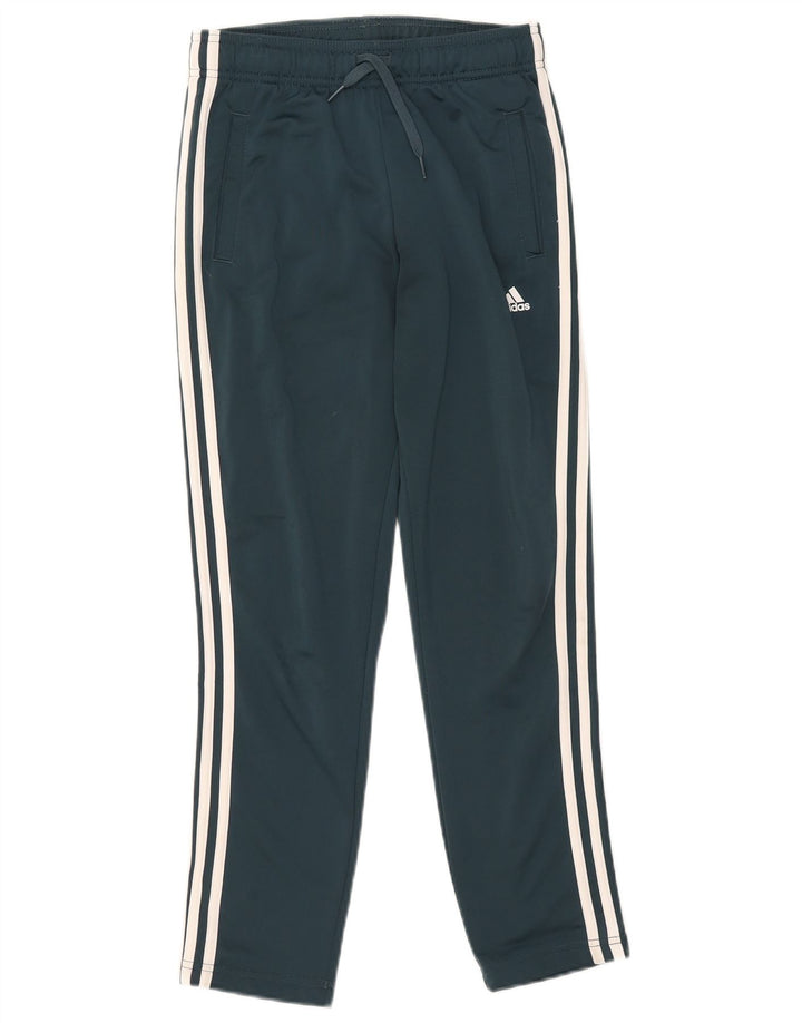 Adidas Drenge Træningsdragt Bukser 11-12 År Grøn Polyester
