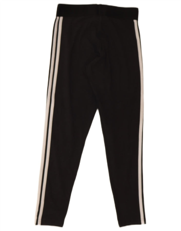 Adidas Dame Leggings UK 12/14 Medium Sort Bomuld