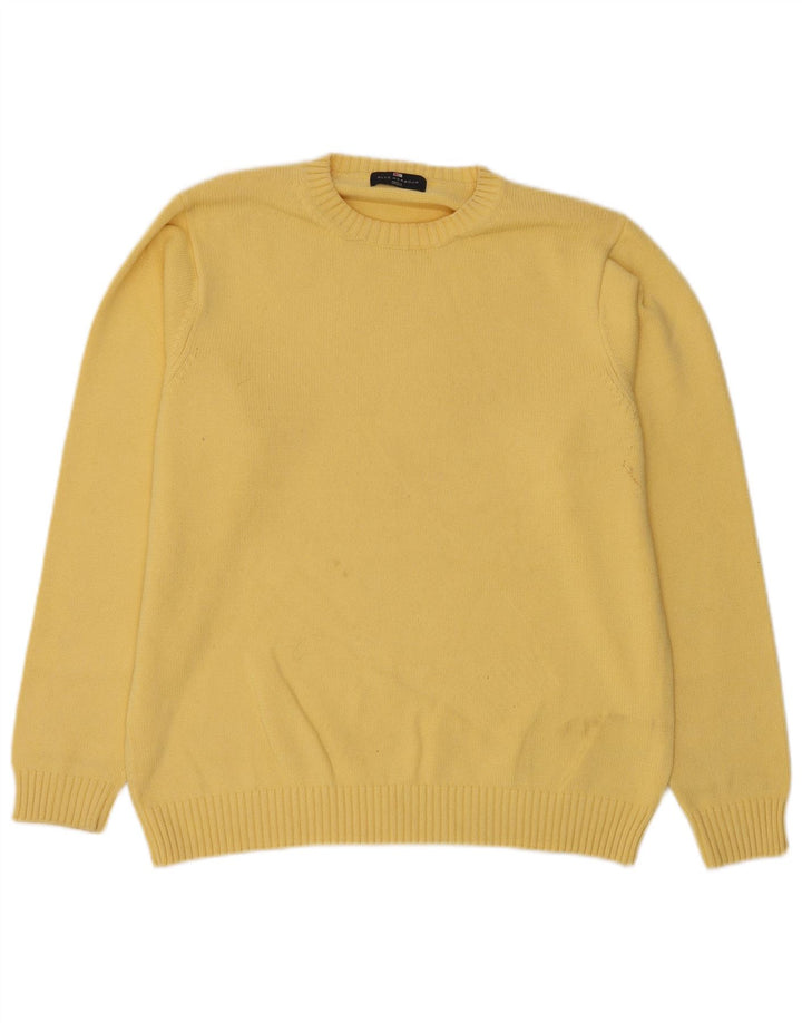 Marks & Spencer Herre Blue Harbor Crew Neck sweater Medium Gul
