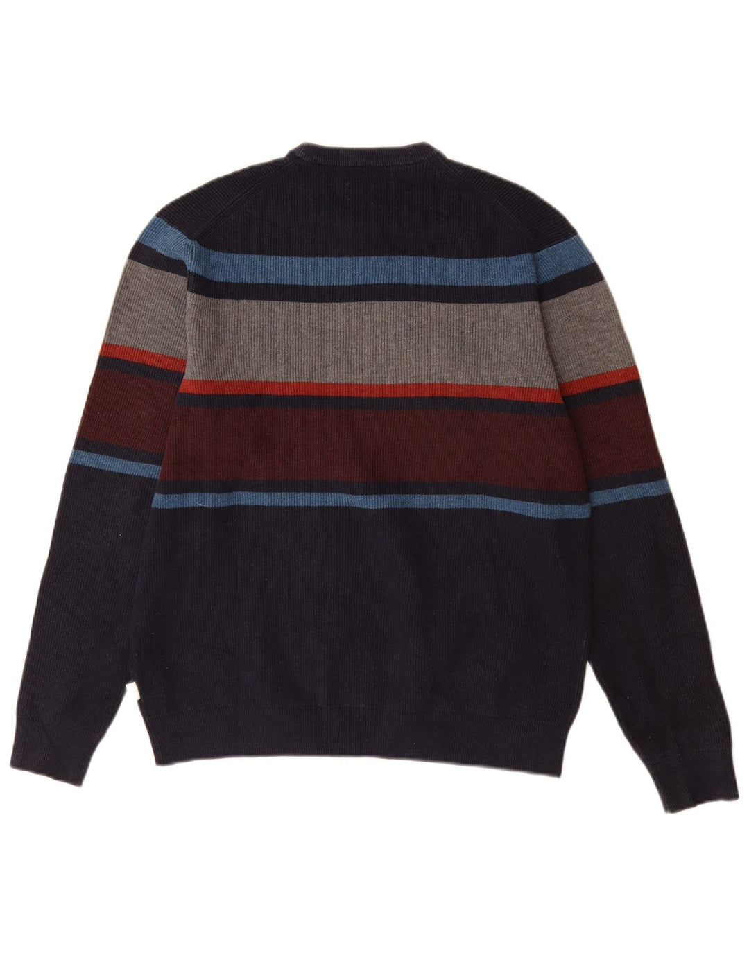 Marks & Spencer Herre sweater med rund hals, medium marineblå farveblok